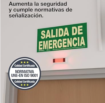 Señal Luminiscente Salida de Emergencia Homologada
