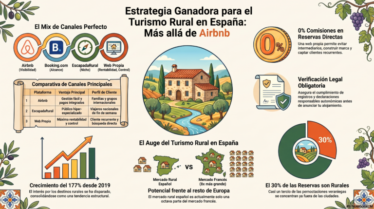 ¿Qué ventajas tiene EscapadaRural frente a Airbnb en España?